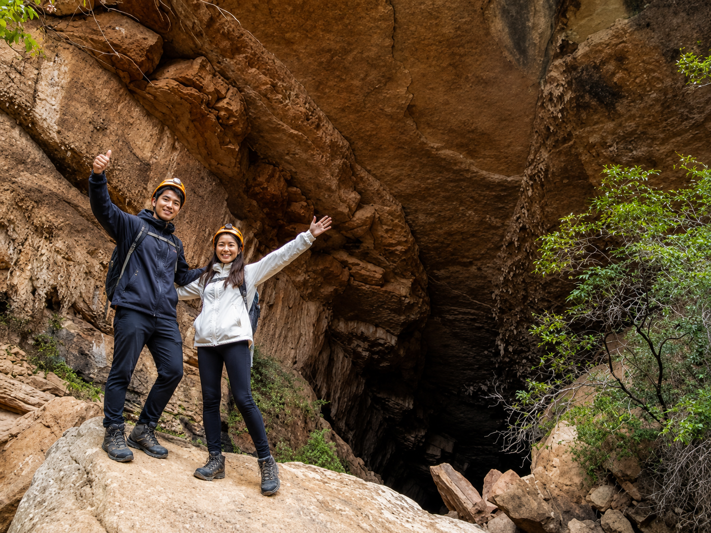 Adventurers exploring the caverns of Toro Toro